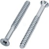7mm x 85mm Silver Hex Socket Flat Head Confirmat Screws