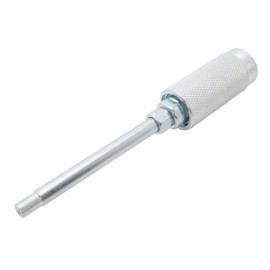 Steelman Straight Angled Extension Push-On Tip Grease Gun Adapter, 5-inches for Long Reach, Fits Standard Grease Guns, Locking Sleeve