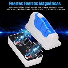 Limpiador Magnético para Acuario de Pecera, Cepillo Magnético para Pecera con Agarre Antideslizante, Cepillo para Polvo Limpiador Flotante para Acuarios, Limpiador de Acuario Flotante Magnético