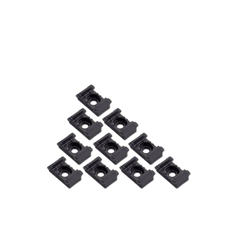 Set of 10 Post Clips for Double Rod Mat Fence,