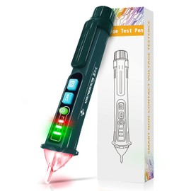 X-XIANQI Voltage Tester Non-Contact Voltage Tester,Voltage Detector,Circuit Tester Dual Range Electrical Tester Voltage Sniffer 12V-1000V/48V-1000V, Live Wire Tester with LED Flashlight, Buzzer