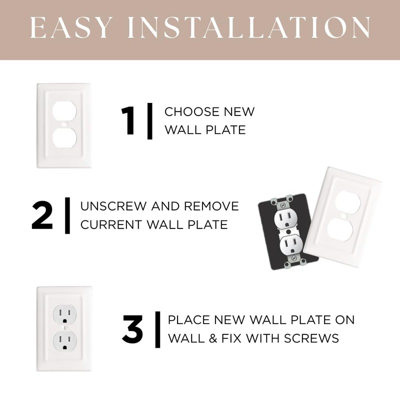 Monarch Abode 4-Gang Rocker Wall Plate, Architectural Decorator Metal Switch