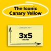3M Post-it Super Sticky Canary Pads-Super Sticky Pads, 90 Sheets/PD,