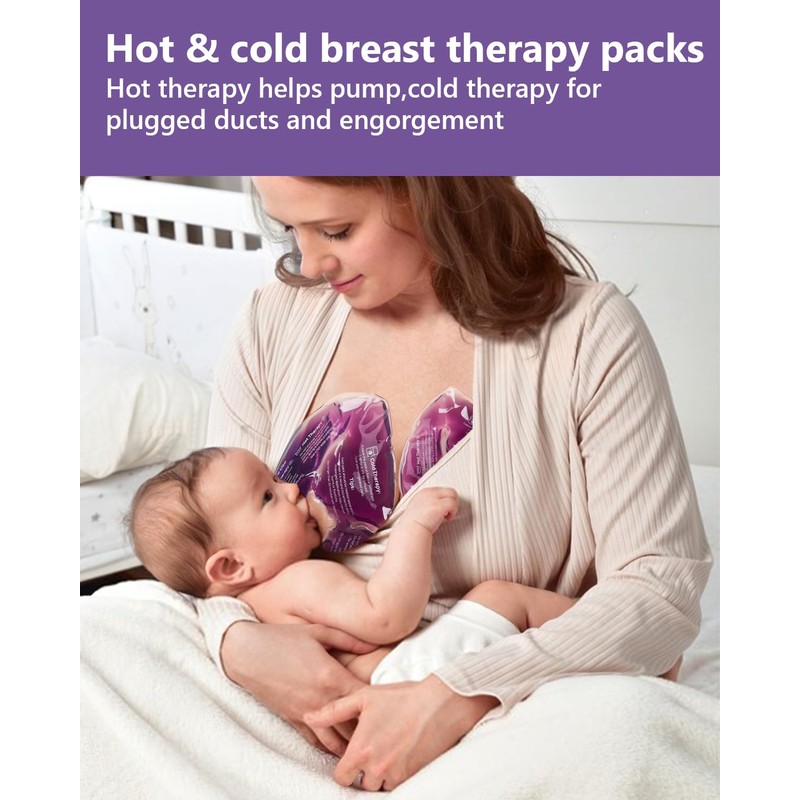 Breastfeeding Essentials Kit for Nursing Moms Nipple Relief, 60 Pcs