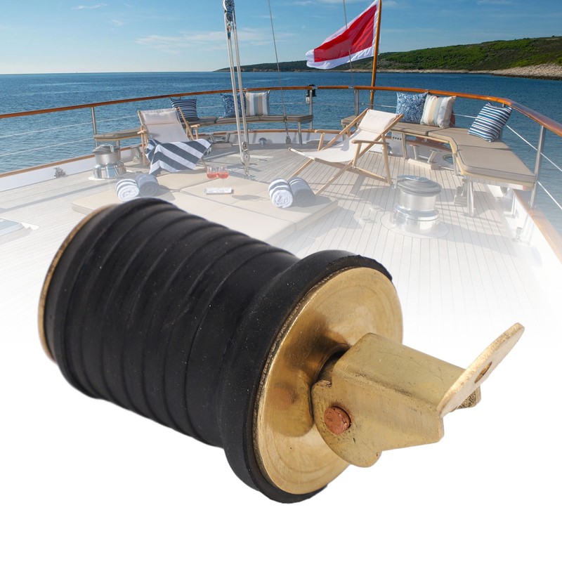 Boat Live Well Plug Brass Livewell Bait Well Drain Plug
