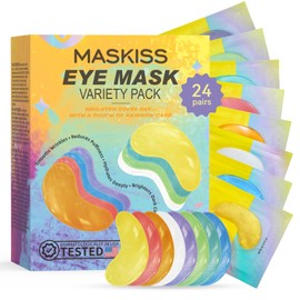 Maskiss Under Eye Patches Variety Pack (24 Pairs), Easter Gifts for Women, Eye Masks for Dark Circles Puffy Eyes With 8 Colors (3 Pairs/Color), Vegan Skin Care Gifts for Women