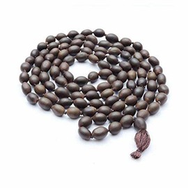 Original Lotus Seed Kamal Gatta Rosary Japa mala beads 108 Meditation prayer beads Japa Mala Chakra mala - long necklaces for women boho Rosary Beads