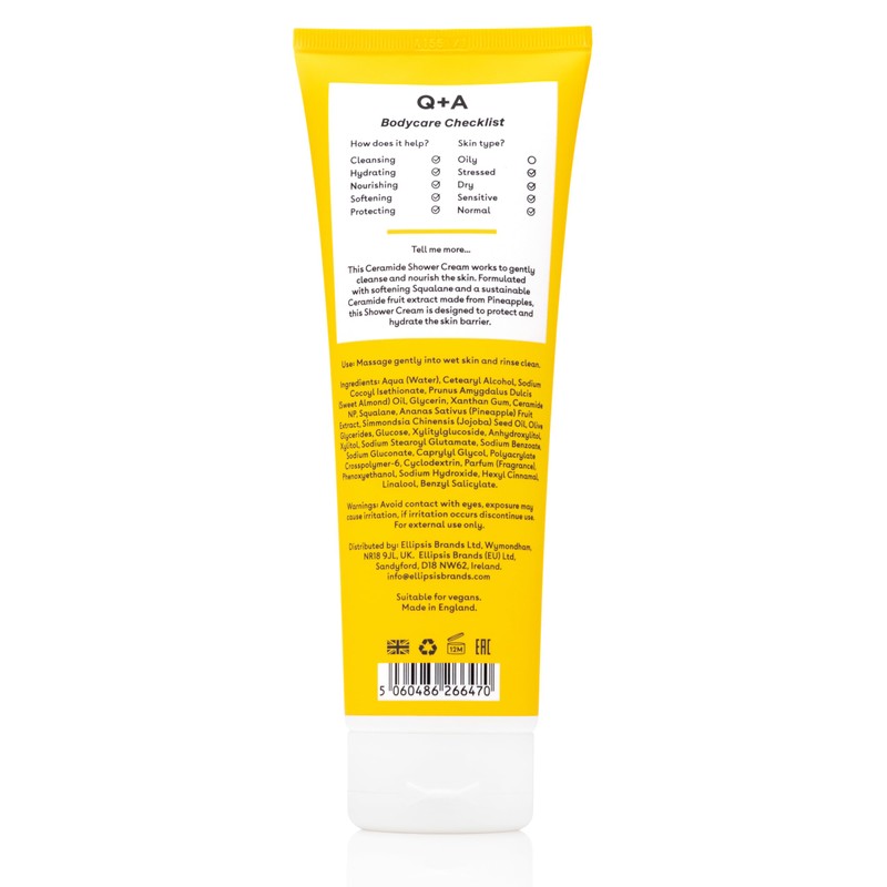 Q+A Ceramide Shower Cream 250ml