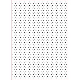 Darice Embossing Folder Cartella per Goffratura Mascherina Pois, Plastica, Trasparente, 29.7x21x0.3 cm