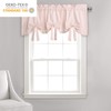 Lush Decor, Blush Melody Bow Window Curtain Valance, 18" x