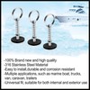 Marine Hatch Cover Pull Handle with Spring Hidden Pin Button