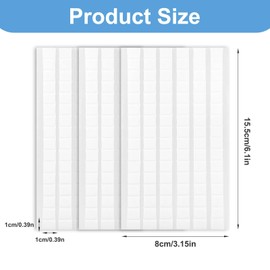 Prasacco 288 Pcs Adhesive Poster Putty Reusable Removable Mounting Putties Sticky Wall Tack for Hanging Things Pictures Posters Decorations, White, 3 Sheets