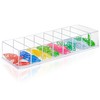 SHIDOW Paper Clip Holders, 8 Compartment Acrylic Paperclip Display Organizer,