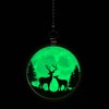 Gotham Decor Buck and Doe Deer Evergreen Forest Glow in