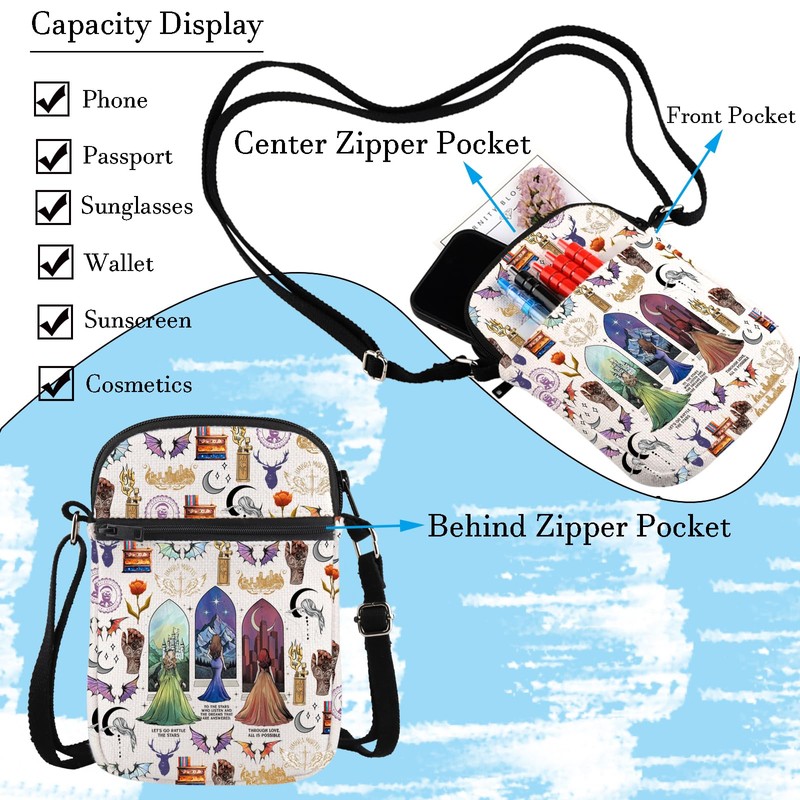 KUIYAI Reader Gift Bibliophile Bookish Gift Book Lover Crossbody Bag