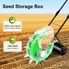 Manual Garden Seeder Hand-Push Roller Seeding Fertilizer Applicator Peanut Planter