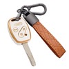 for Honda Key Fob Cover with Leather Keychain, Premium TPU
