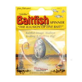 Northland Tackle Baitfish Float'n Spin Rig, Silver Shiner, 4 Hook
