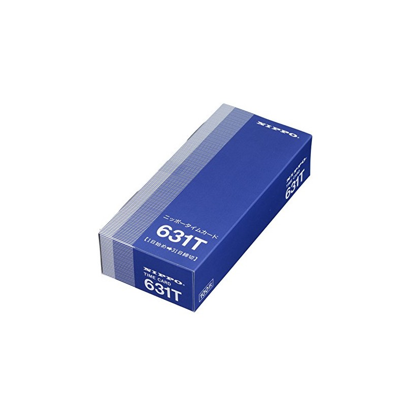 Nippo Time Card for NTR-2500, 2700 631T (End of Month)