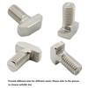 20 PCS M8 Thread T-Slot Drop-in Stud Sliding Screw Bolt,