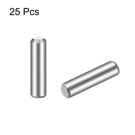 uxcell 3 x 12mm(Approx 1/8") Dowel Pin 304 Stainless Steel Wood Bunk Bed Dowel Pins Shelf Pegs Support Shelves 25Pcs