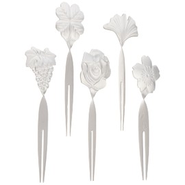 Katoriki Shoji PS-1007 Japanese Heart Toothpick, Stainless Steel, Set of 5