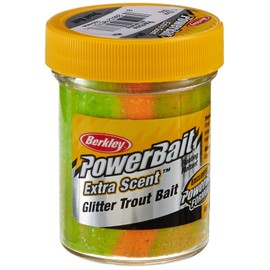 Berkley PowerBait Glitter Trout Bait, Rainbow, 1.75 Ounces