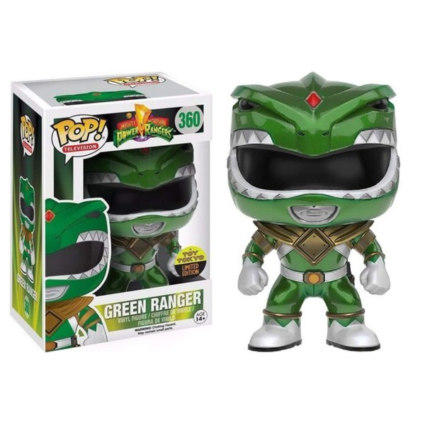 Funko 2016 NYCC Exclusive Pop! Television Power Rangers Metallic Green Ranger #360 Toy Tokyo Limited Edition