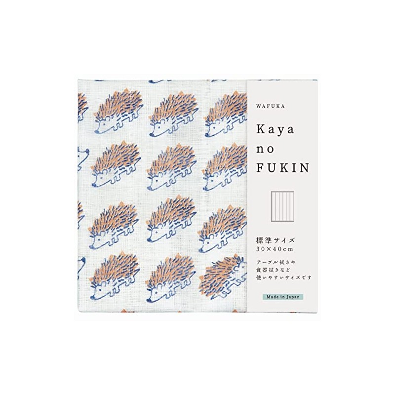 Prairie Dog Kayano Dish Cloth, Standard Size, Hedgehog Japanese Natural