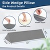 Fanwer Wedge Pillow for Side Sleeping, 34" Back Pillow for