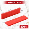 Geelin 200 Pcs 1/4 Inch Plastic Shims Flat Structural Tile