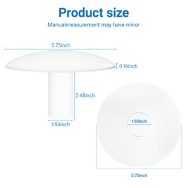 Pool Anchor Sockets Cover Compatible with Pool Ladders, and Railing Bases Accessories, for Filling and Covering The Anchor Socket Once Rails and Ladders are Removed (2 pcs)
