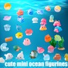 mozhixue Resin Animals Variety Pack 100 PCS Mini Ocean Animals