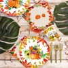 40pcs Thanksgiving Party Supplies ，2023 Fall party Plates and Napkins