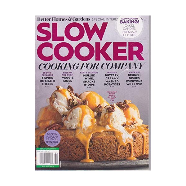 Better Homes & Gardens SLOW COOKER, MAGAZINE WINTER 2018, COOKING