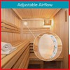 TURvent 5 inch Pine Wood Diffuser - Sauna Vent Cover