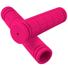 pangdapengpeng Pack of 2 Bicycle Grips, Handlebar Grips Bicycle 22 mm, Rubber Ergonomic Grips for Bicycles for Mountain Bike, Scooter (Pink)