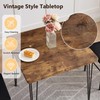 VECELO Kitchen Dining Room Table Set with 2 Chairs for