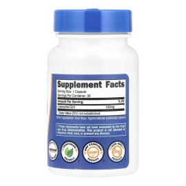 Nutricost® Coq10 Coenzyme Q10 100mg 30 Cápsulas | Suplemento Dietético Para Energía Celular, Salud Cardiovascular Y Antioxidante Natural.