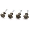 Antique Jewelry Box Pull Handle, OZXNO 4-Pack Retro Bronze Round