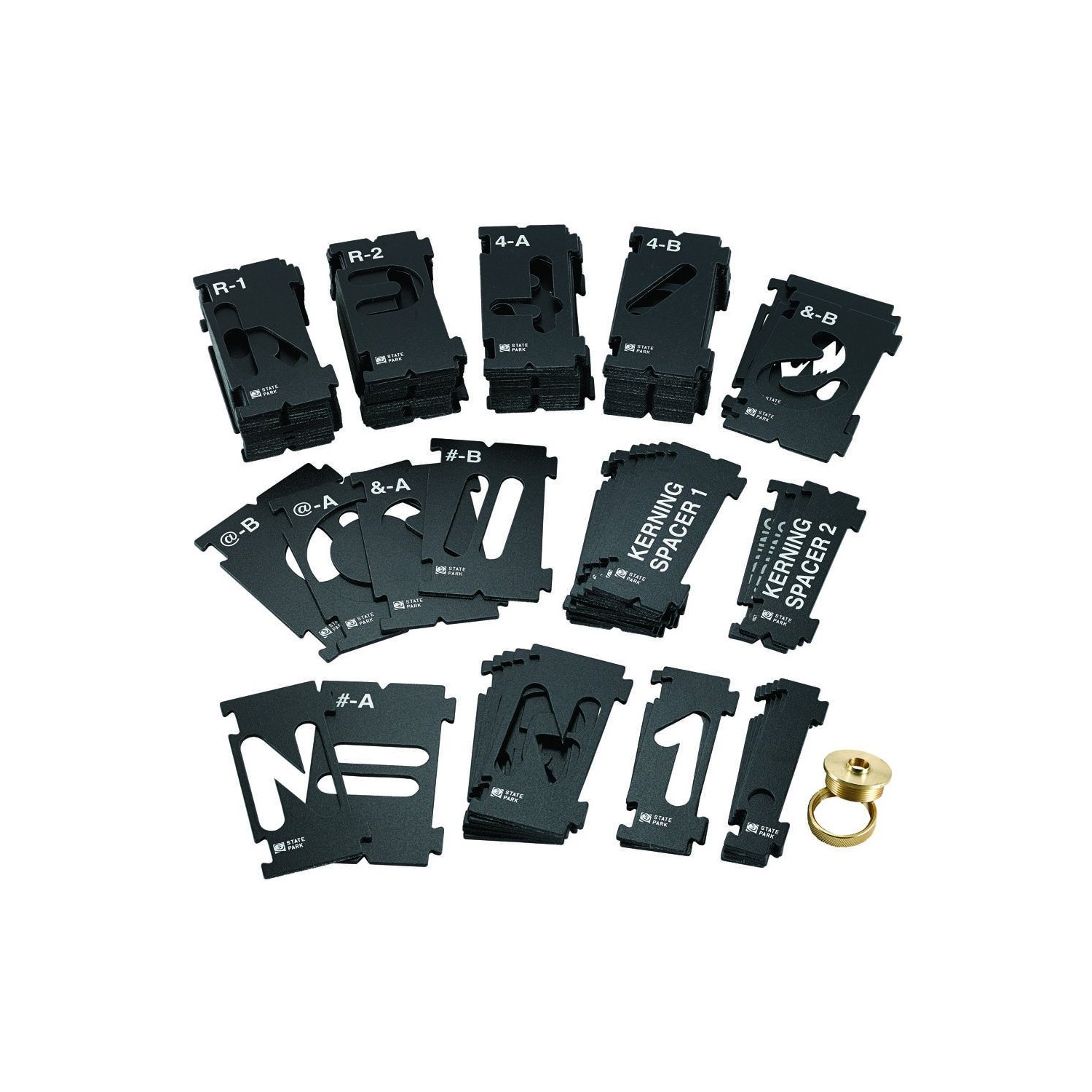 Rockler Router Letter Template Set (1-1/2”H - 99 Pieces) – State Park ...