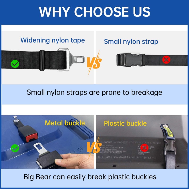 KOMOHOM Trash Can Locks for Animals, (2PCS) Raccoon Bear Proof