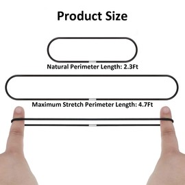 Hongmed Rubber Bands, Trash Can Bands for 13 to 30 Gallon Garbage Cans, Durable Trash Bag Bands Elastic Bands to Hold Trash Can Bags in Place, Black, Blue, and Olive Green