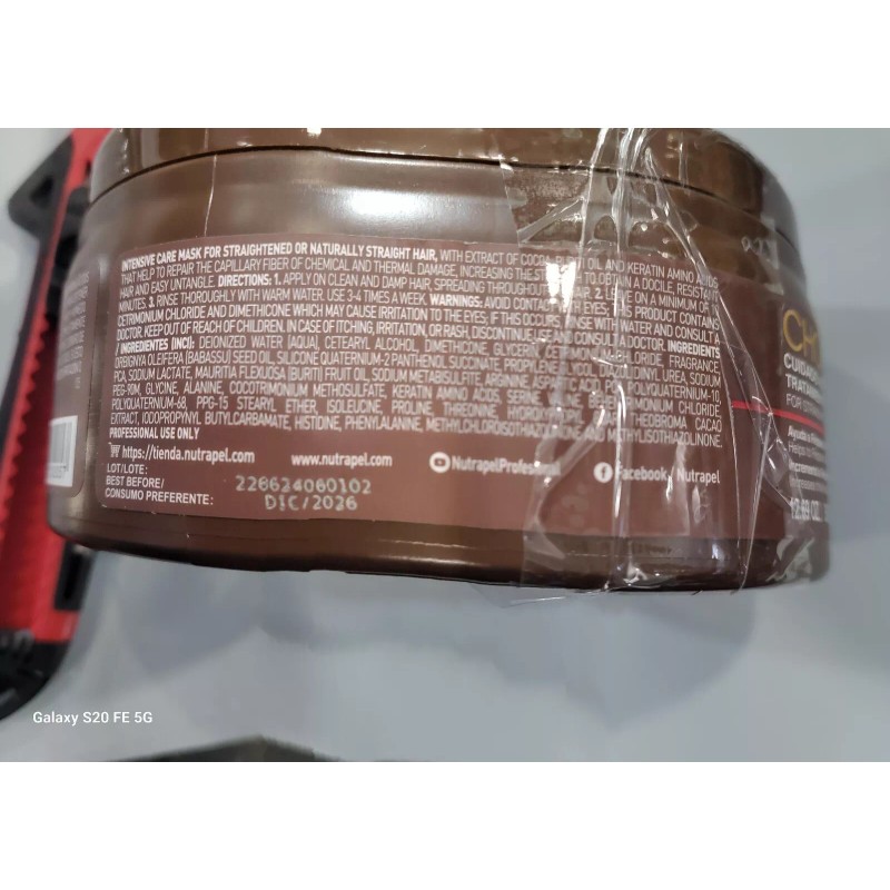 Nutrapel Chocolate L'assio care Intensive Hair Treatment - Tratamiento Intensivo