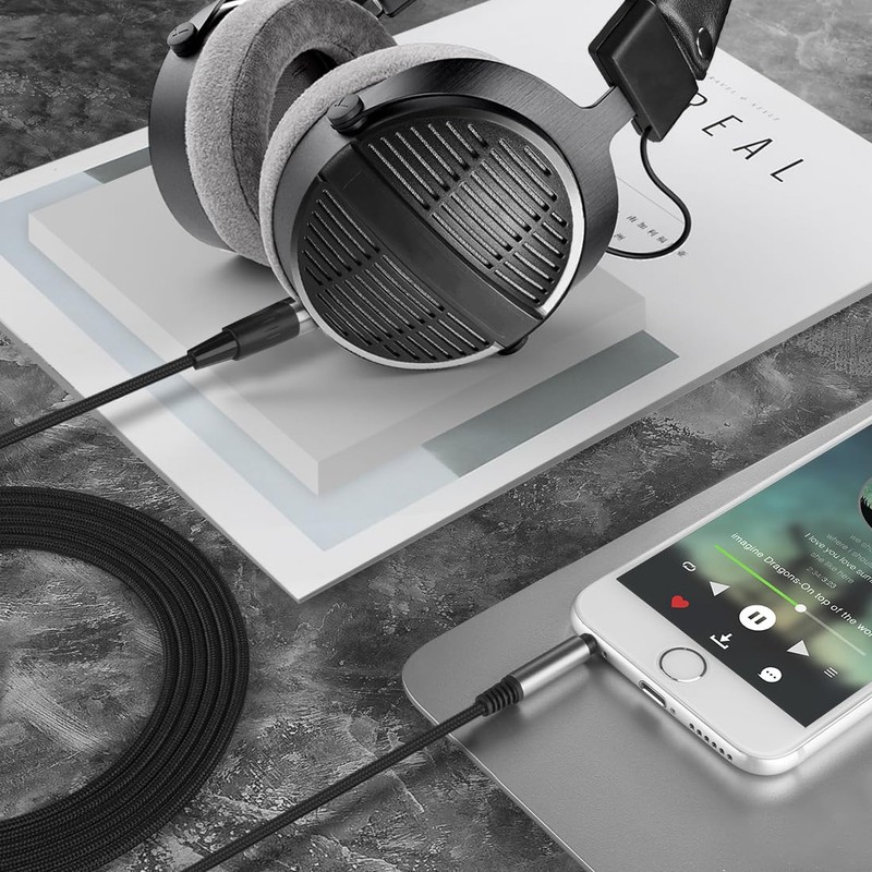 Geekria Audio Cable Compatible with Beyerdynamic DT 900 PRO X,