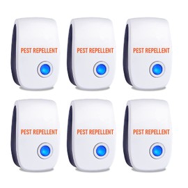 6 Packs Mosquito Repellent - Insect Repellent Plug in - Ant Repellent Indoor - Ultrasonic Mouse Repellent - Electric Rodent Repeller - Rodent Repellent Indoor Ultrasonic - Ultrasonic Pest Repeller