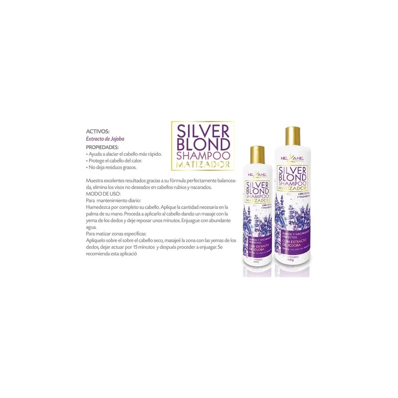 Max Silver Shampoo Neutraliza Matizador 960ml Nekane Capilar