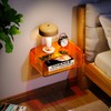 Dewrhiixe Acrylic Floating Nightstand, Bedside Table, Nightstand Shelf Wall Mounted