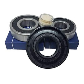 Doka Ball Bearing Set Bearing 6305 RS 6306 RS Shaft Seal 35 x 76 x 10/14 Suitable for Miele Washing Machine