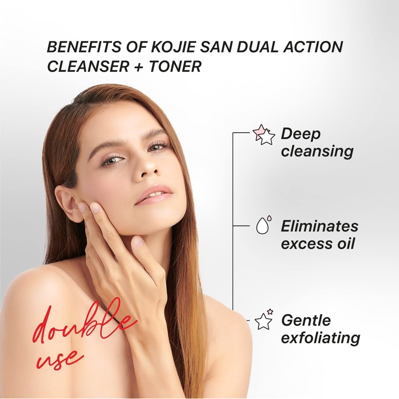 Kojie San Skin Brightening Cleanser + Toner with Hydromoist 100ml
